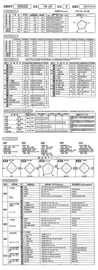 診断テスト:小学生サンプル